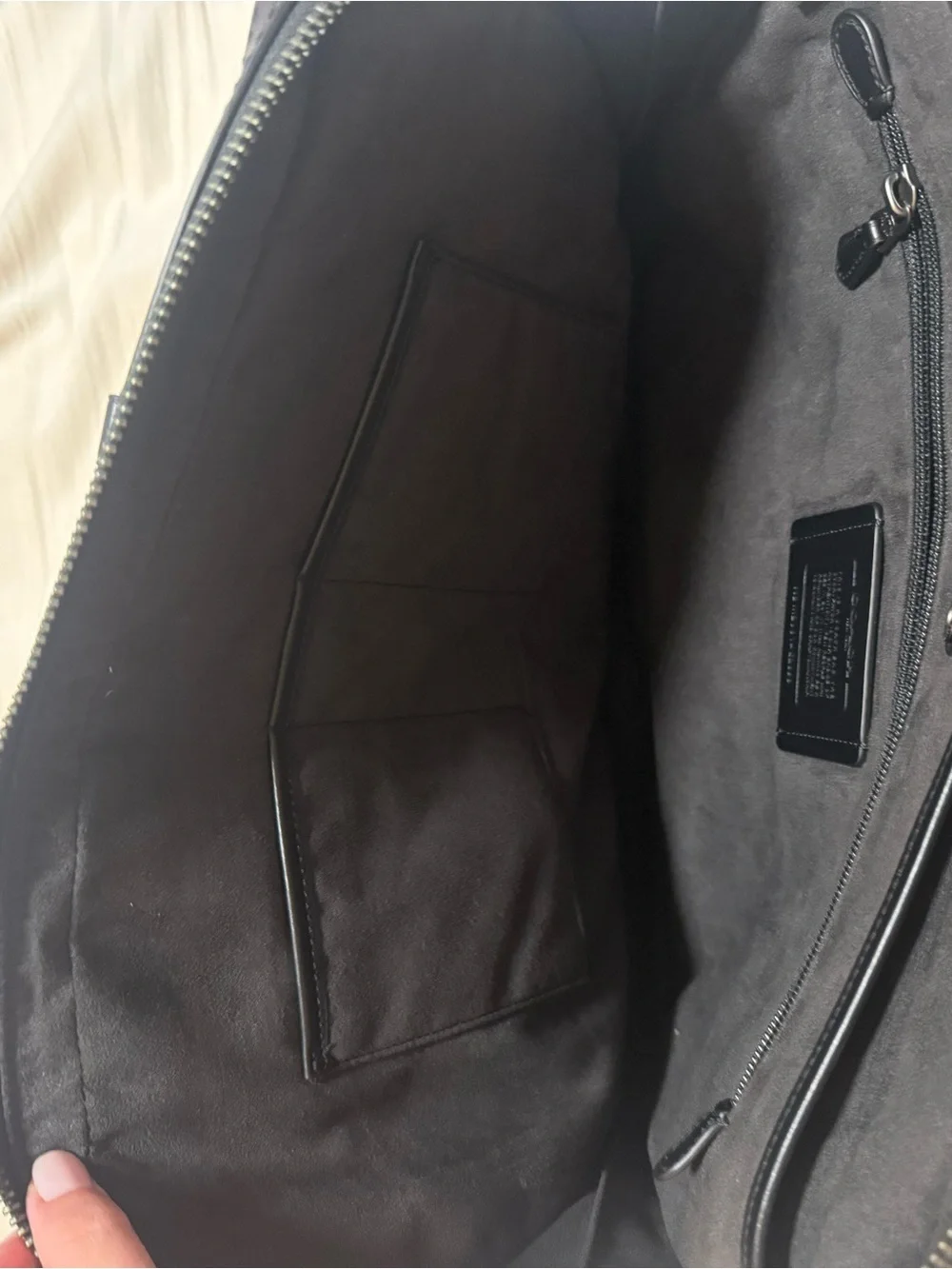 Coach Men’s Charcoal Signature Briefcase